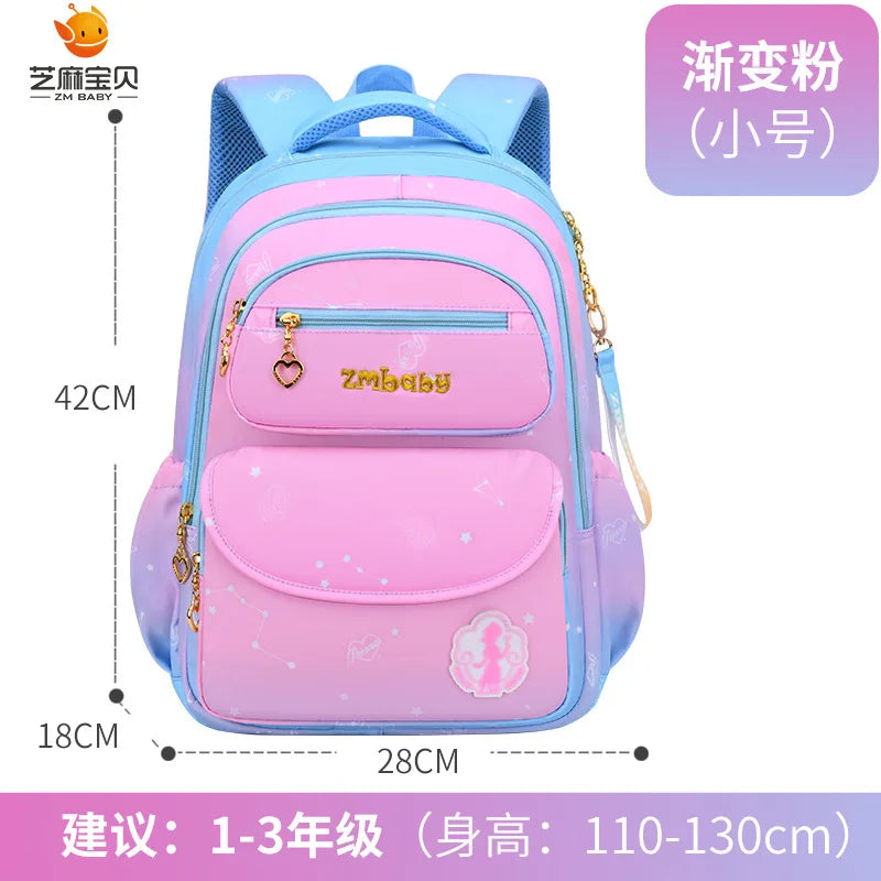 Waterproof Children School Backpack Girls Orthopedic Book Bag
