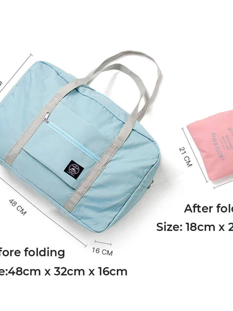 Waterproof Folding Travel Bag Nylon Large Capacity Duffle Bag
