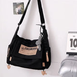 Waterproof Japanese Harajuku Nylon Crossbody Bag Large Capacity Handbag