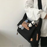 Waterproof Japanese Harajuku Nylon Crossbody Bag Large Capacity Handbag