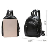 Waterproof Leather Women Backpack High Anti-theft Ladies Large Capacity
