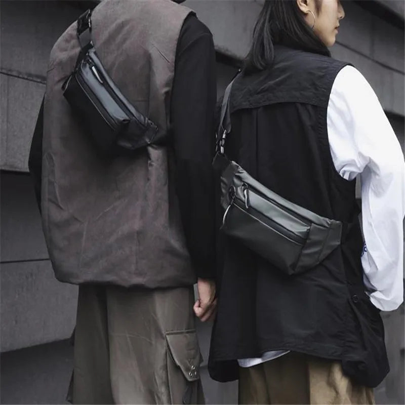 Man Waist Bag Chest Pack Outdoor Sports Crossbody Bag Army-Green