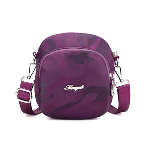 Waterproof Nylon Women Shoulder Bags Camouflage Lady Mini Handbag Zipper Flap