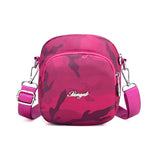 Waterproof Nylon Women Shoulder Bags Camouflage Lady Mini Handbag Zipper Flap