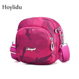 Waterproof Nylon Women Shoulder Bags Camouflage Lady Mini Handbag Zipper Flap