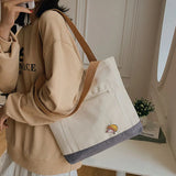Waterproof Canvas Girl Shoulder Hand Bag Female Crossbody Bags