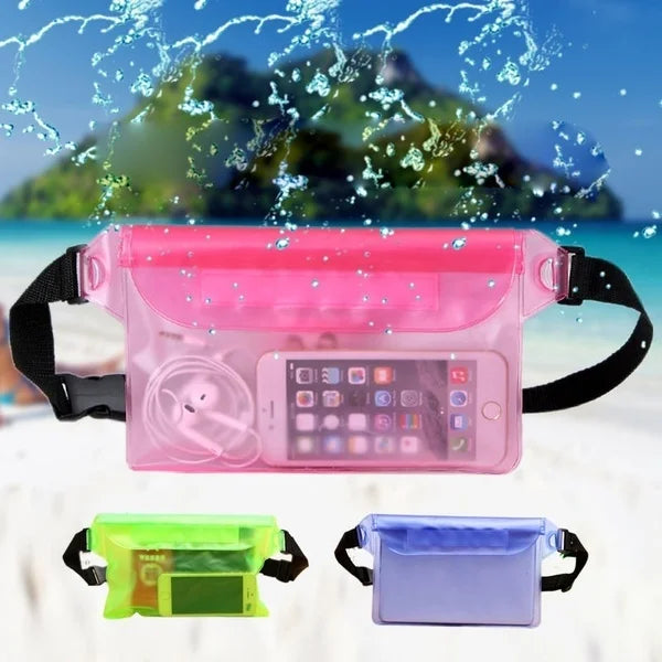 Waterproof PVC Jelly Fanny Pack Bags Casual Travel Waist Bag Small Unisex