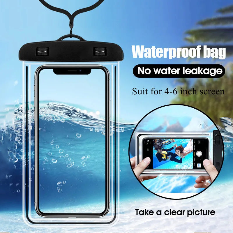Waterproof Phone Case for 6-Inch Mobile - Underwater Dry Bag Cover