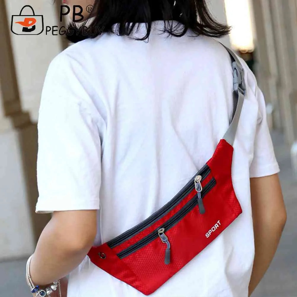 Waterproof Running Waist Bag Phone Holder Wallet Belt Pouch Gym Sports Bags