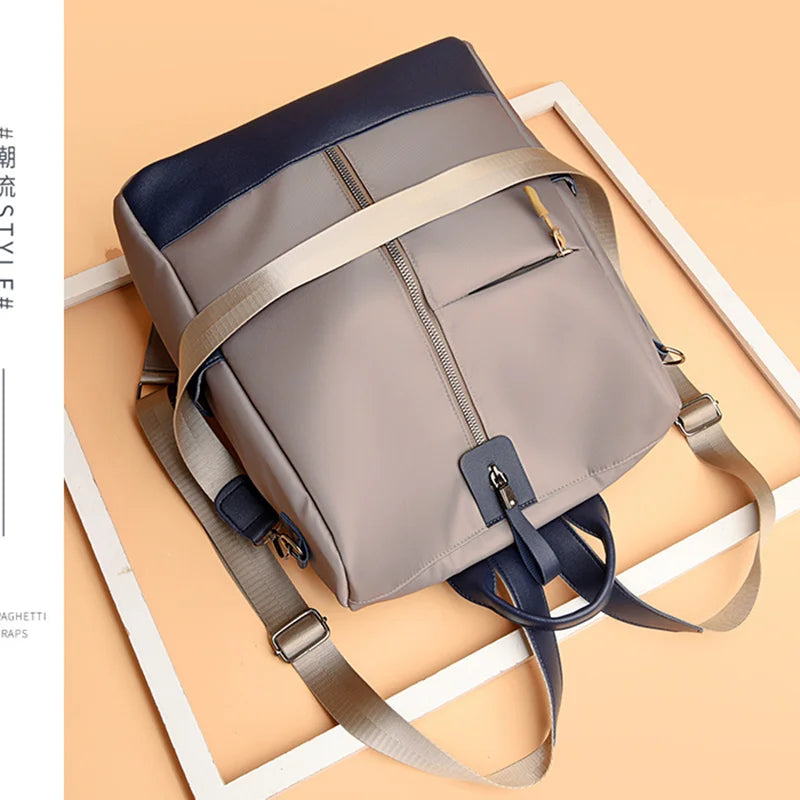 Waterproof Nylon Shoulder Bag Female Bagpack School Backpack