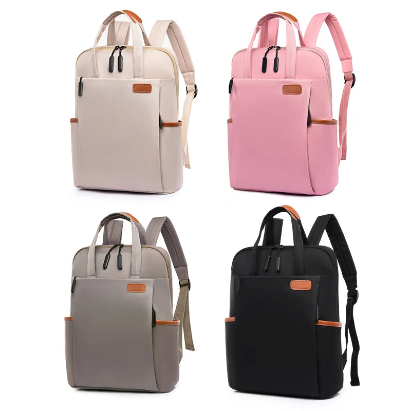 Waterproof Women Business Backpack Female Oxford Student School Backpacks Laptop