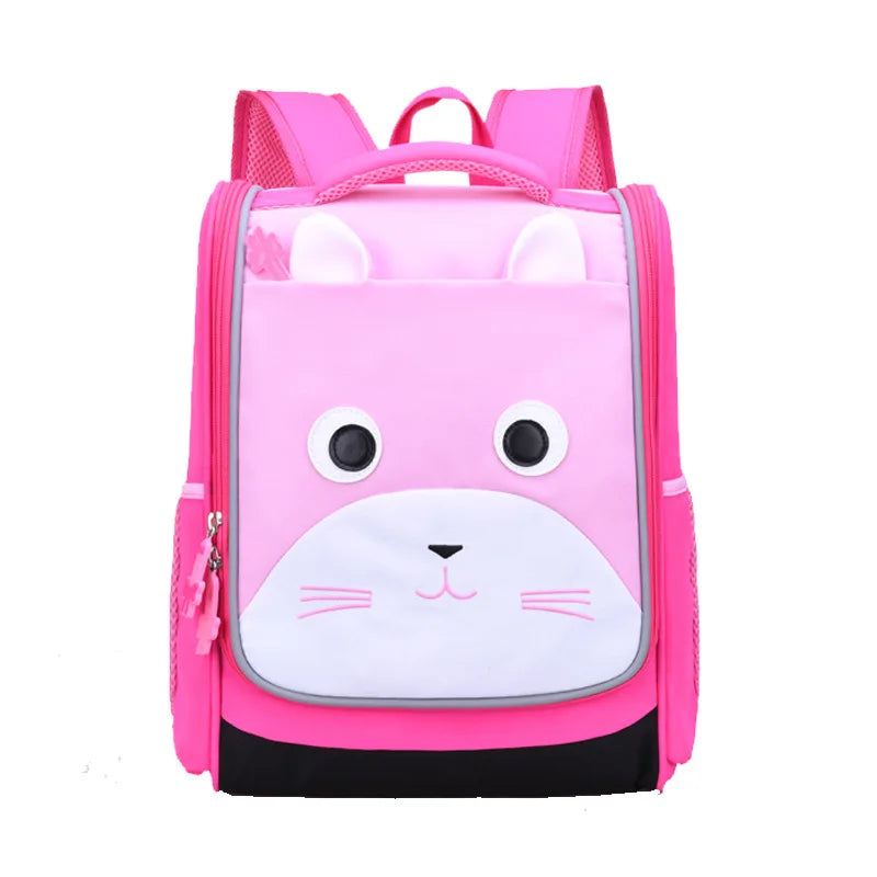 Waterproof Kids School Bag Boys Girls Cartoon Backpack