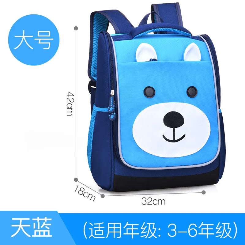 Waterproof Kids School Bag Boys Girls Cartoon Backpack