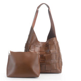 Women Knitting Shoulder Bags Big Tote Hand Bucket Bag