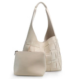 Women Knitting Shoulder Bags Big Tote Hand Bucket Bag