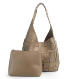 Women Knitting Shoulder Bags Big Tote Hand Bucket Bag