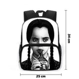 Wednesday Addams And Enid Children School Bags Gothic Style Backpack