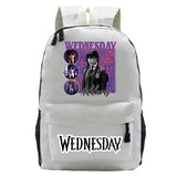 Wednesday Addams Canvas Schoolbags Harajuku Backpacks