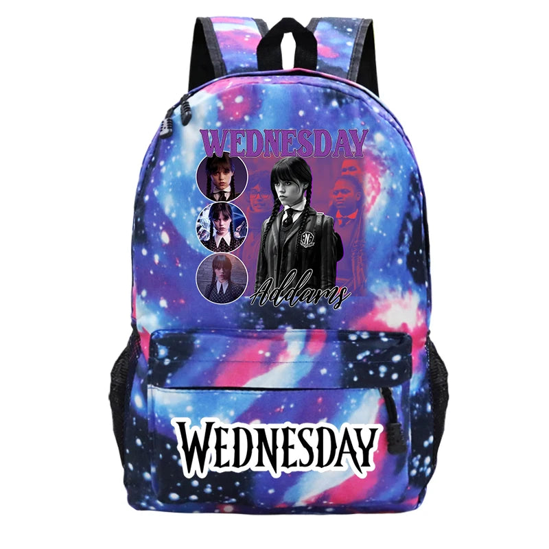Wednesday Addams Canvas Schoolbags Harajuku Backpacks