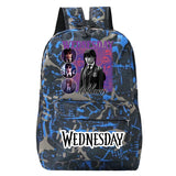 Wednesday Addams Canvas Schoolbags Harajuku Backpacks