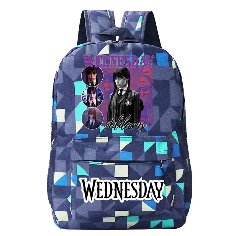 Wednesday Addams Canvas Schoolbags Harajuku Backpacks
