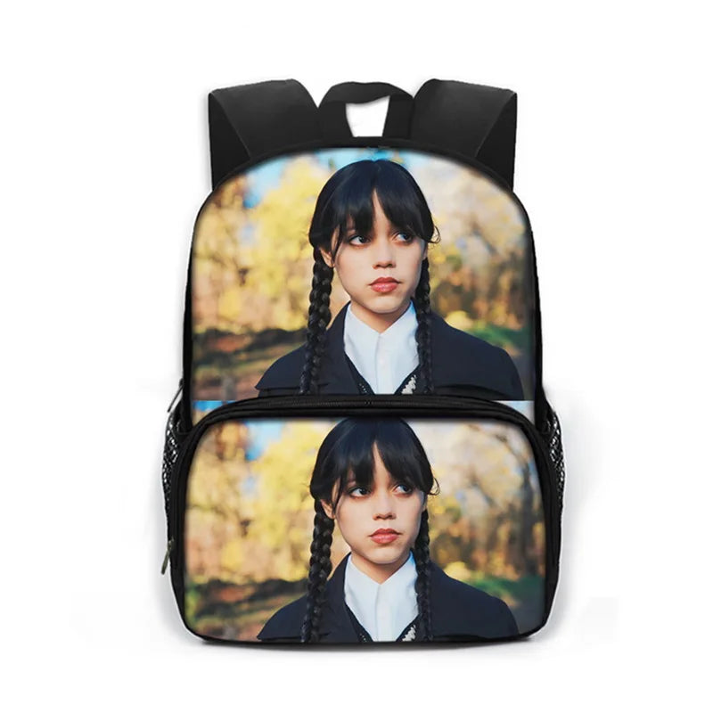 Nevermore Academy Kids Backpack Gothic Girls School Bag