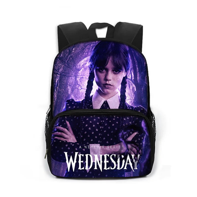 Nevermore Academy Kids Backpack Gothic Girls School Bag