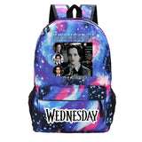 Wednesday Canvas Backpack Schoolbags Vintage Students Girls Boys Harajuku Bags
