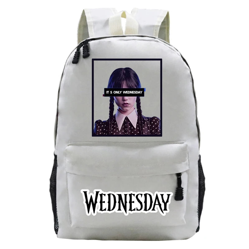 Wednesday Harajuku Student Schoolbags It's Wednesday Print