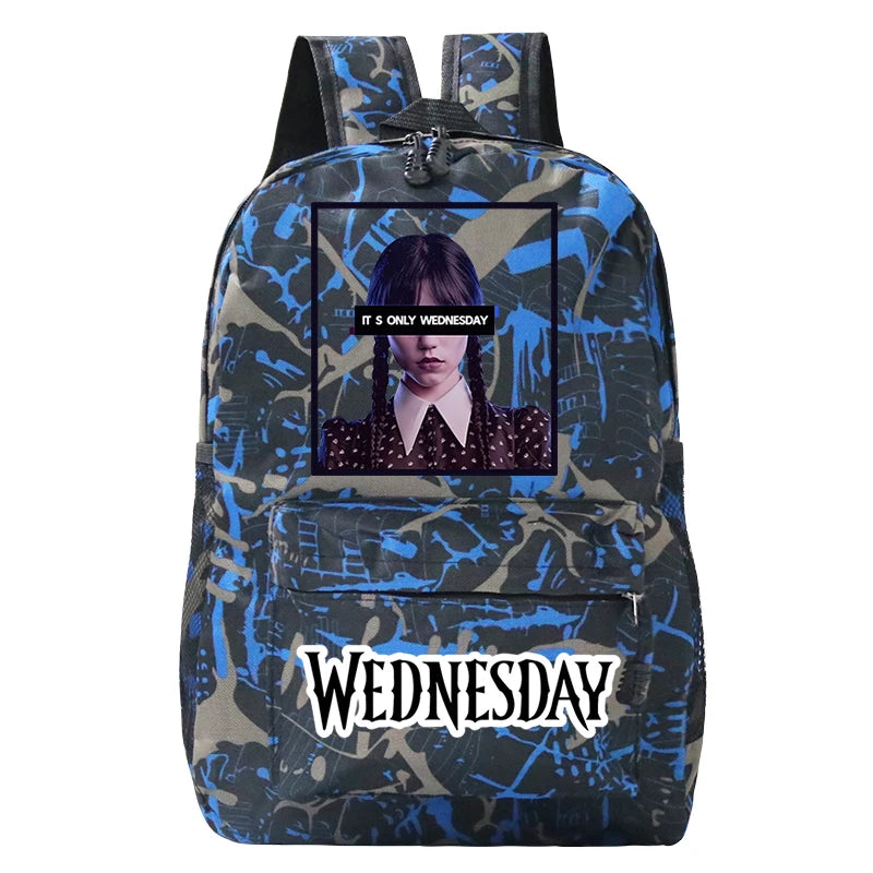 Wednesday Harajuku Student Schoolbags It's Wednesday Print