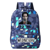 Wednesday Addams Bag Vintage Wine Bottle Teenager Backpacks