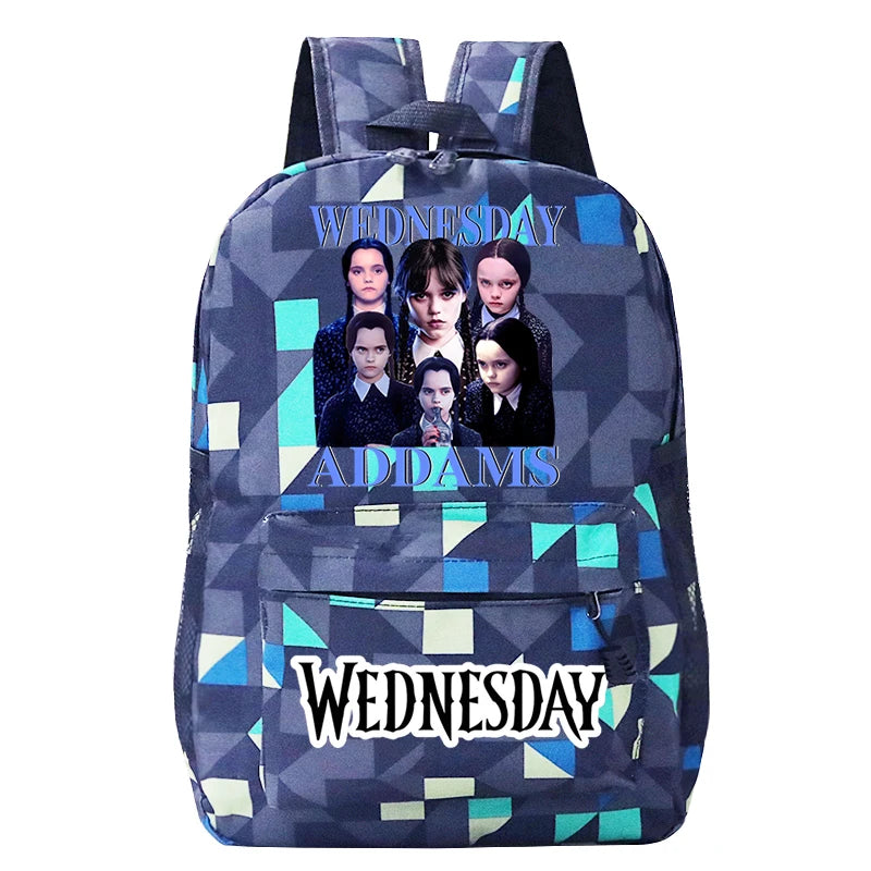 Wednesday Teenager Backpacks Schoolbag Addams Wednesday Backpacks