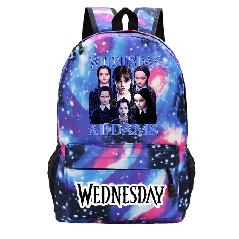 Wednesday Teenager Backpacks Schoolbag Addams Wednesday Backpacks