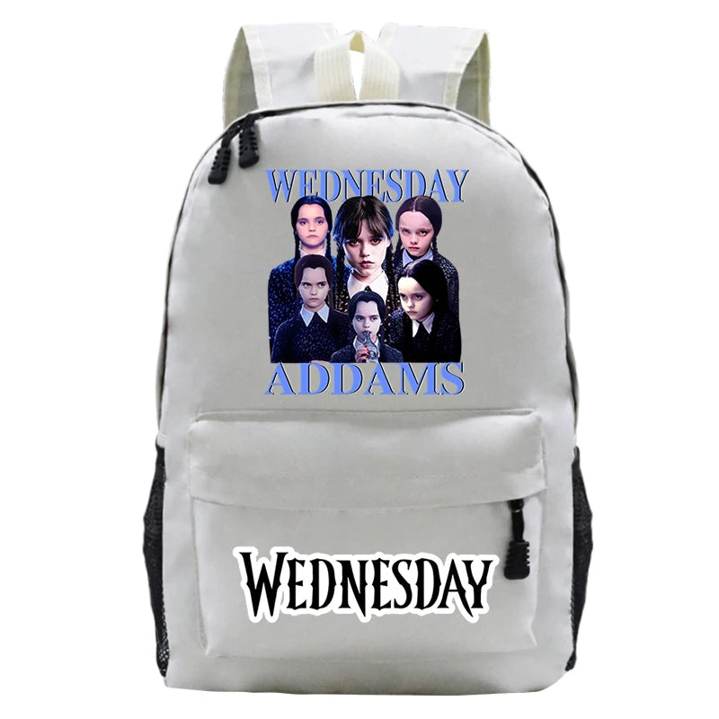 Wednesday Teenager Backpacks Schoolbag Addams Wednesday Backpacks