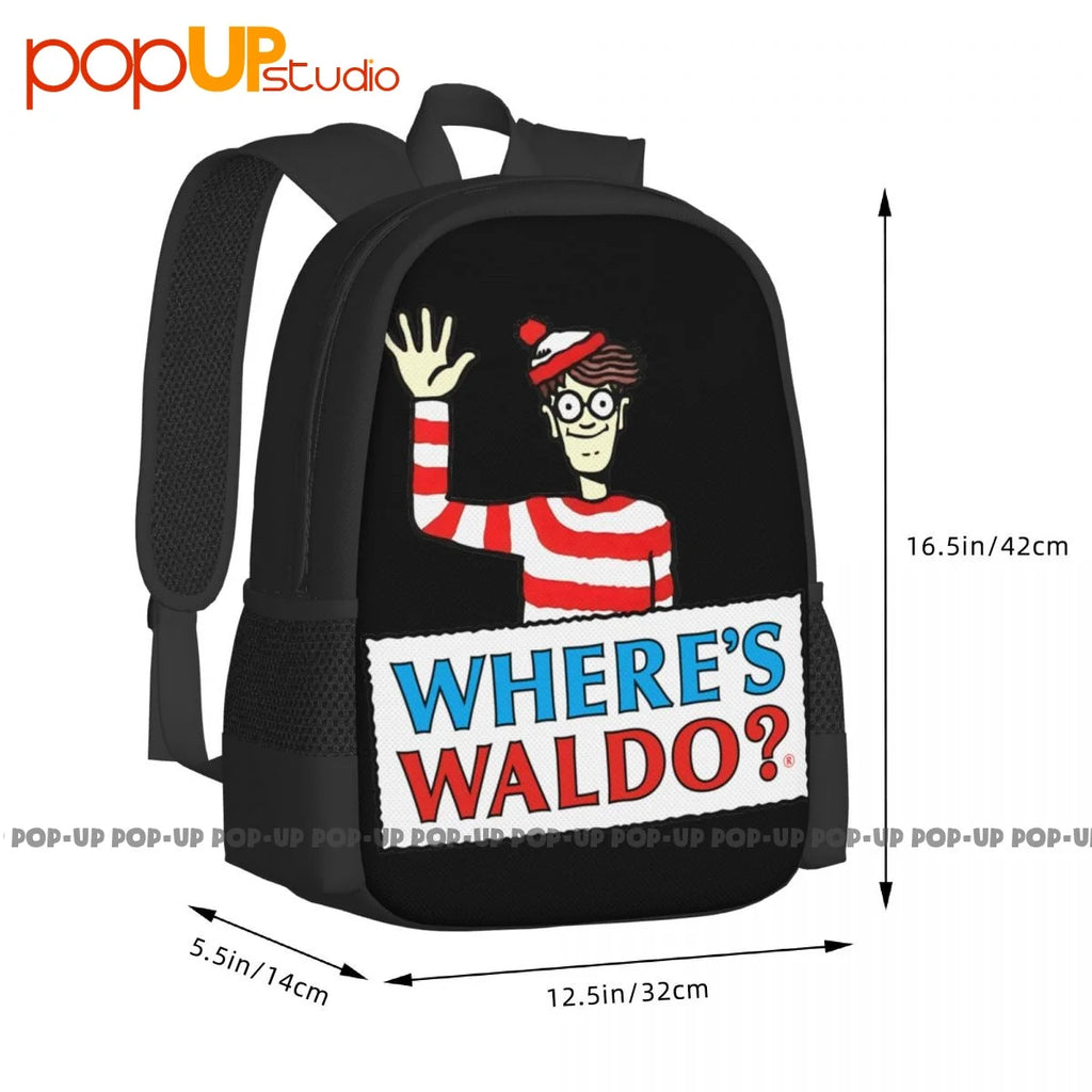 Where's Waldo 1987 Backpack Large Capacity Bookbag Style 3D Printing