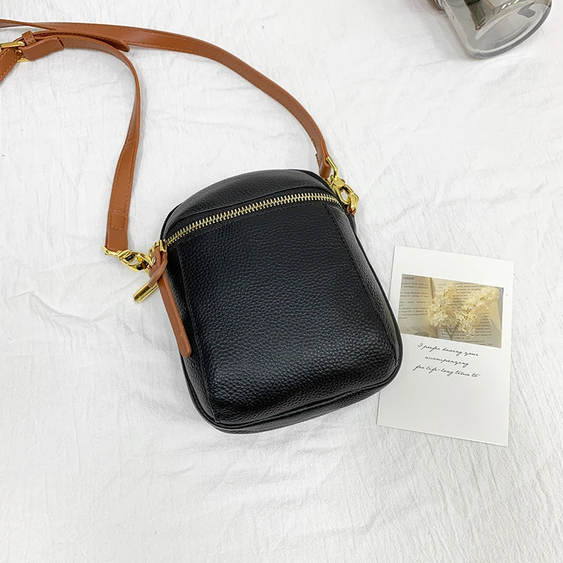 Classcial Hot Leather First Cowskin Shoulder Bags Women Small Purse