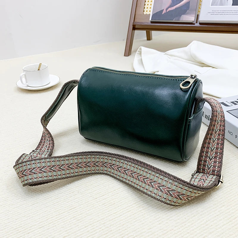 Real Leather Cowskin Lady Handbags Sholder Bags Women Purse