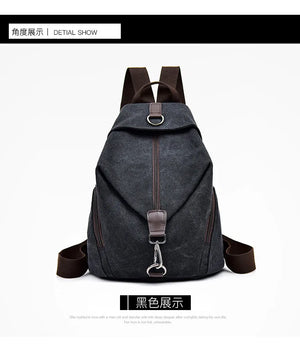 Casual Nylon Backpack Teen Girl Student School Bags Female