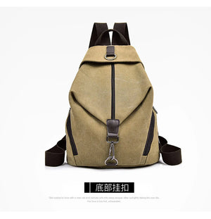 Casual Nylon Backpack Teen Girl Student School Bags Female