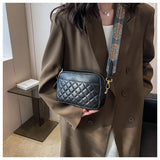 Solid Color Wide Strap Crossbody Bag for Women