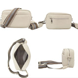 Wide Strap Women Bags Shoulder Crossbody Solid Classic Ladies Handbags