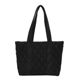 Winter Women's Nylon Tote Bag Large Capacity Canvas Shopper Handbag