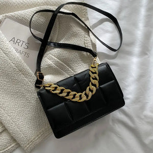 Winter Chain Handbags Soft Leather Single-Shoulder Bag Ladies Crossbody Bag