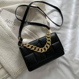 Winter Chain Handbags Soft Leather Single-Shoulder Bag Ladies Crossbody Bag