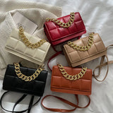 Winter Chain Handbags Soft Leather Single-Shoulder Bag Ladies Crossbody Bag
