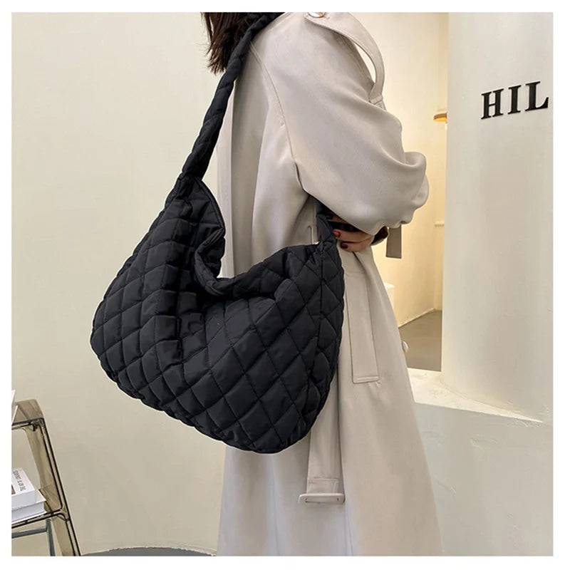 Winter Shoulder Bag for Women Casual Large Capacity Handbags Female