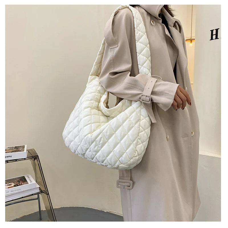 Winter Shoulder Bag for Women Casual Large Capacity Handbags Female