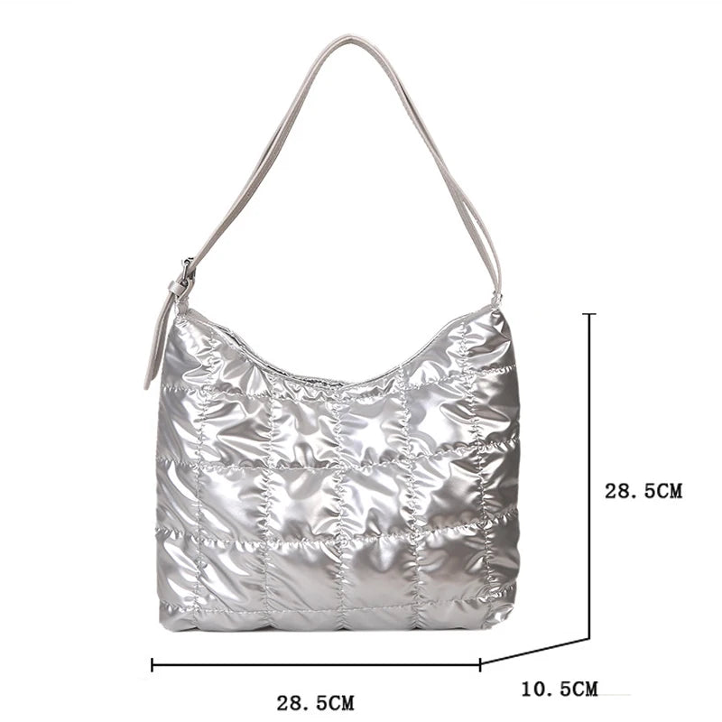 Winter Cotton Women's Large Capacity Shoulder Bag