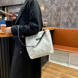 Winter Leopard Print Plush Mini Bag for Women