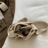 Winter Plush Small Square Bag Lamb Wool Women's Shoulder Crossbody Handbag